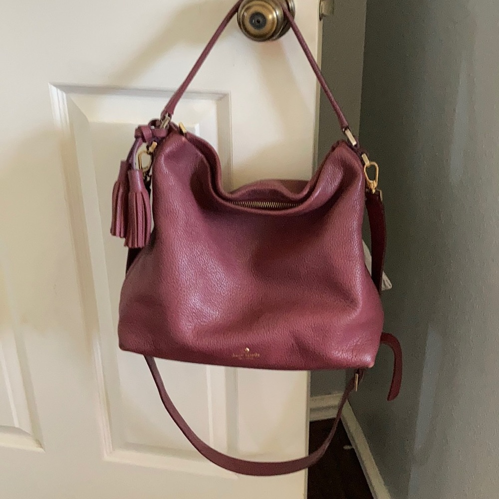 Kate Spade Soft Leather Marroon Puras